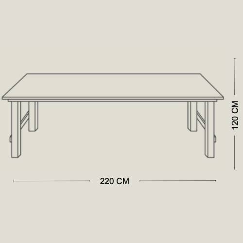 Mesa Wash Rectangular Color Negro