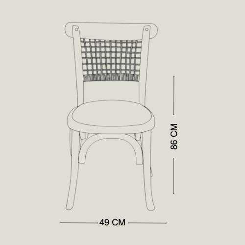 Silla Crossback Tejida
