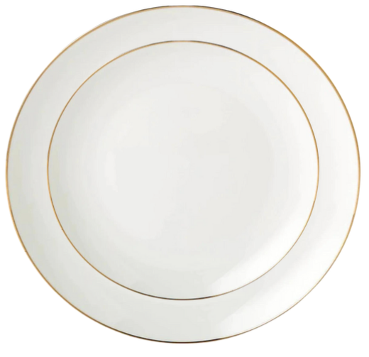 Vajilla Porcelana Filo Dorado