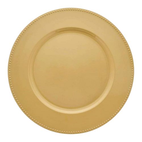 Plato Base Dorado Puntos