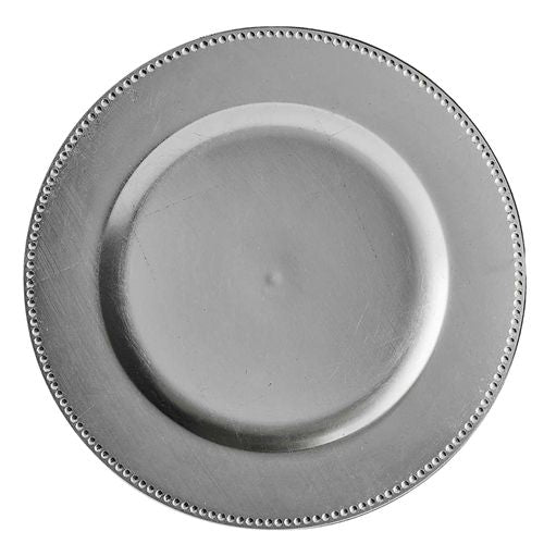 Plato Base Plata con Puntos