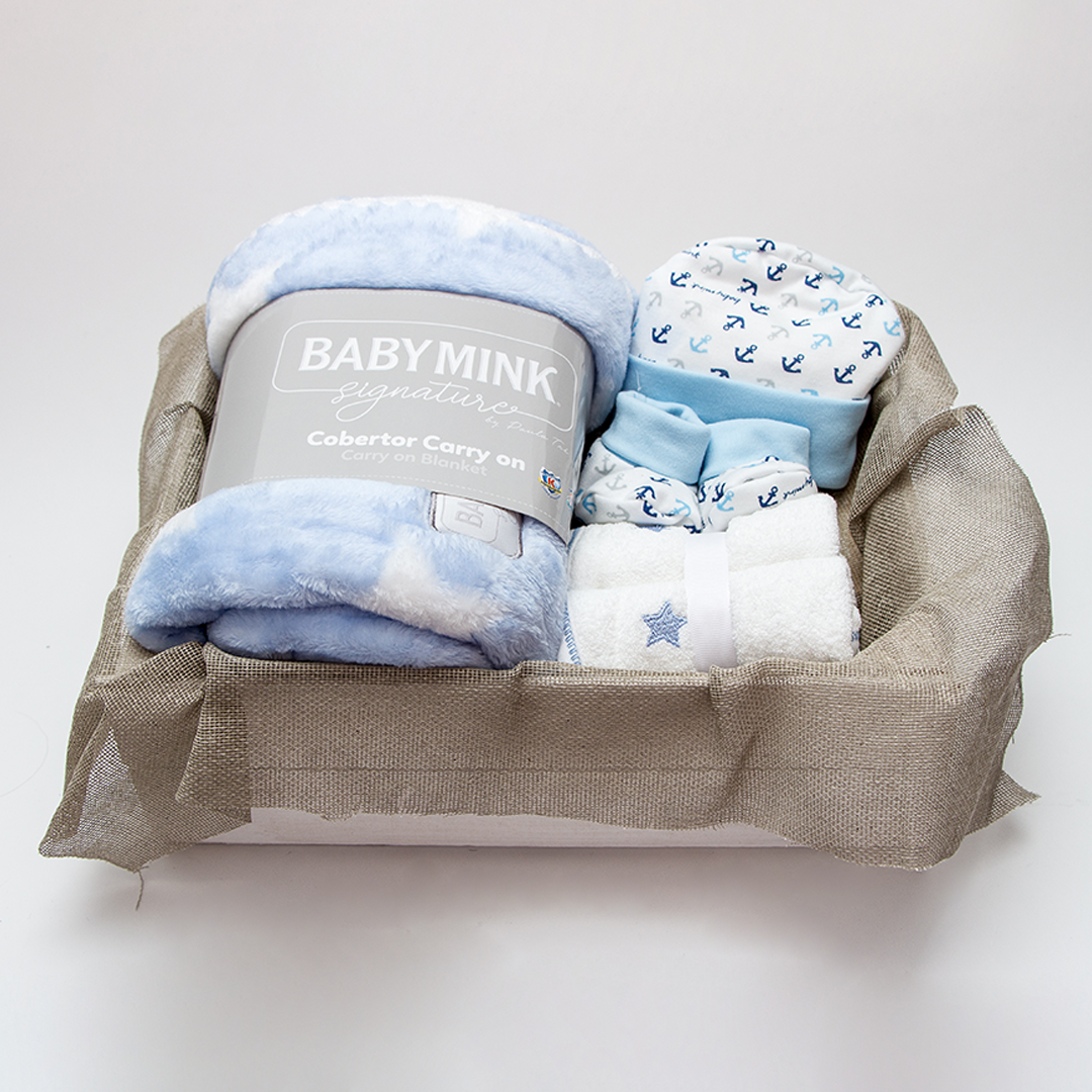 CANASTA BABY MINK AZUL