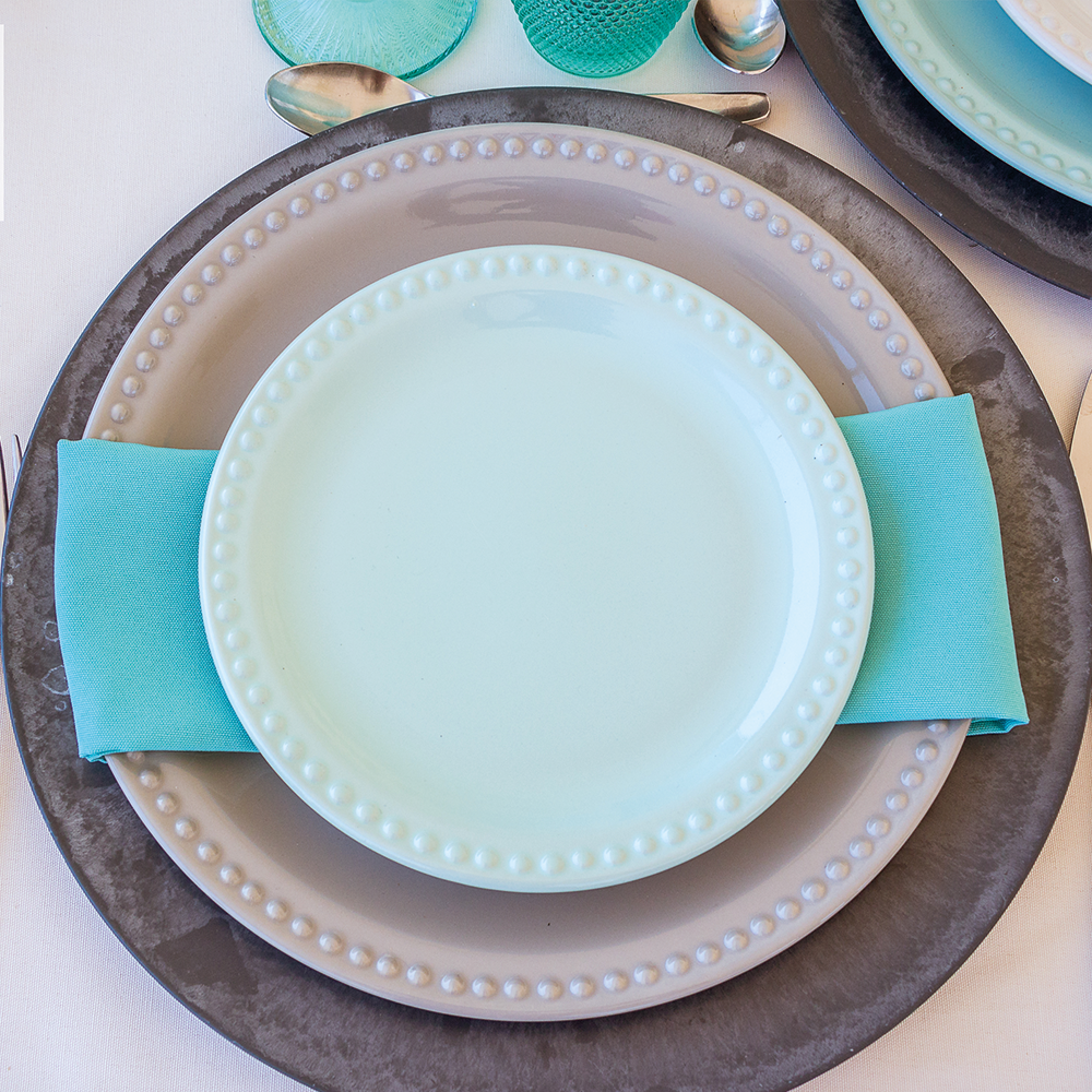 Plato Trinche Puntos Menta