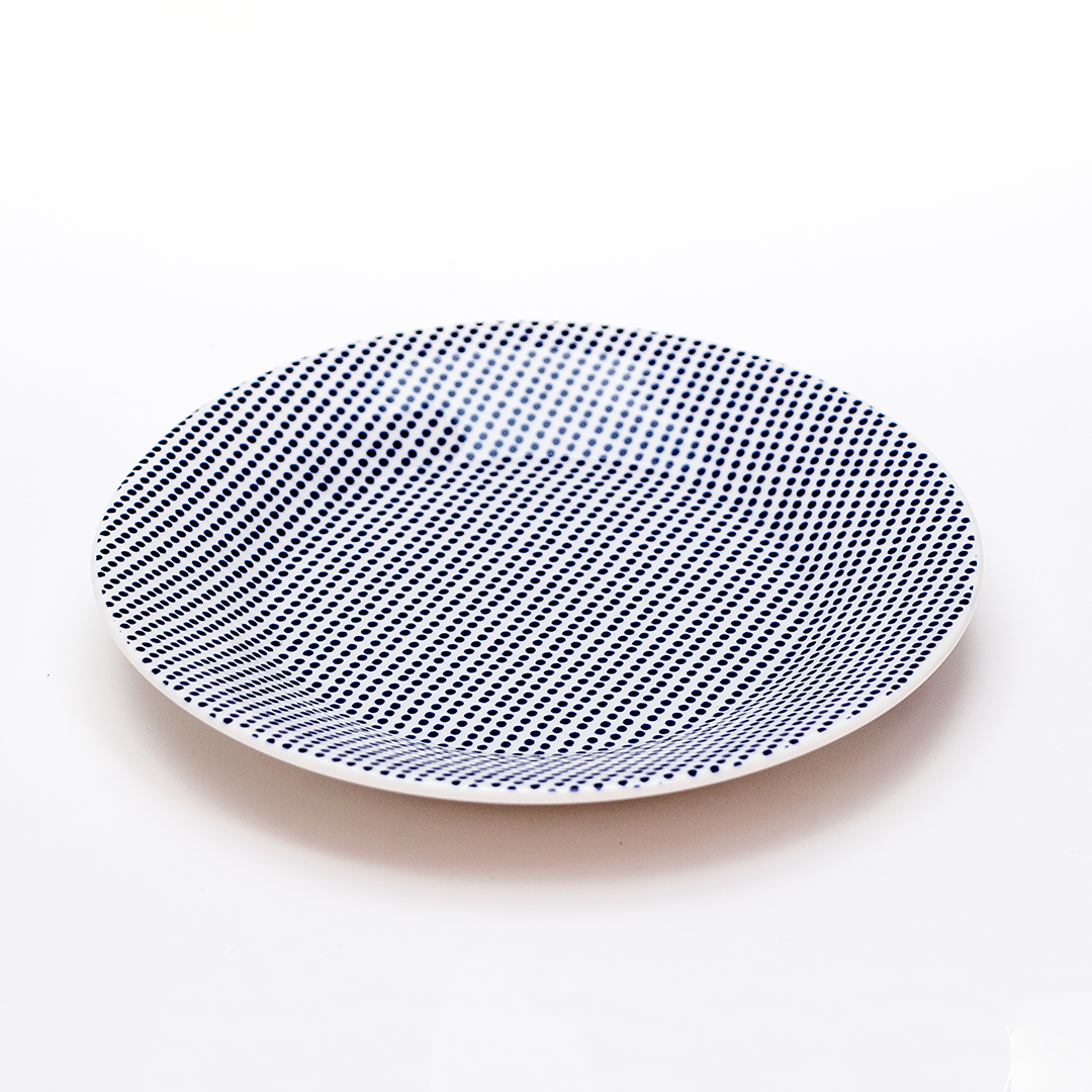 Set de 6 Platos Pan Azules Combinado