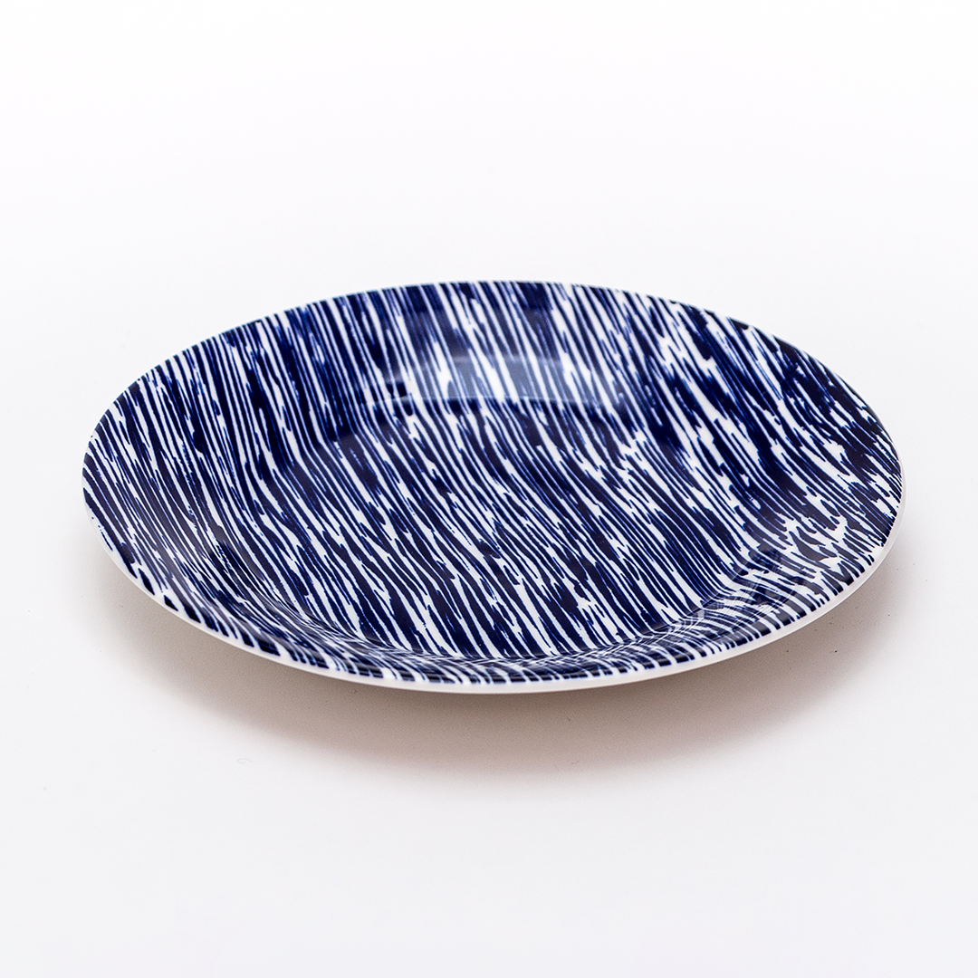 Set de 6 Platos Pan Azules Combinado