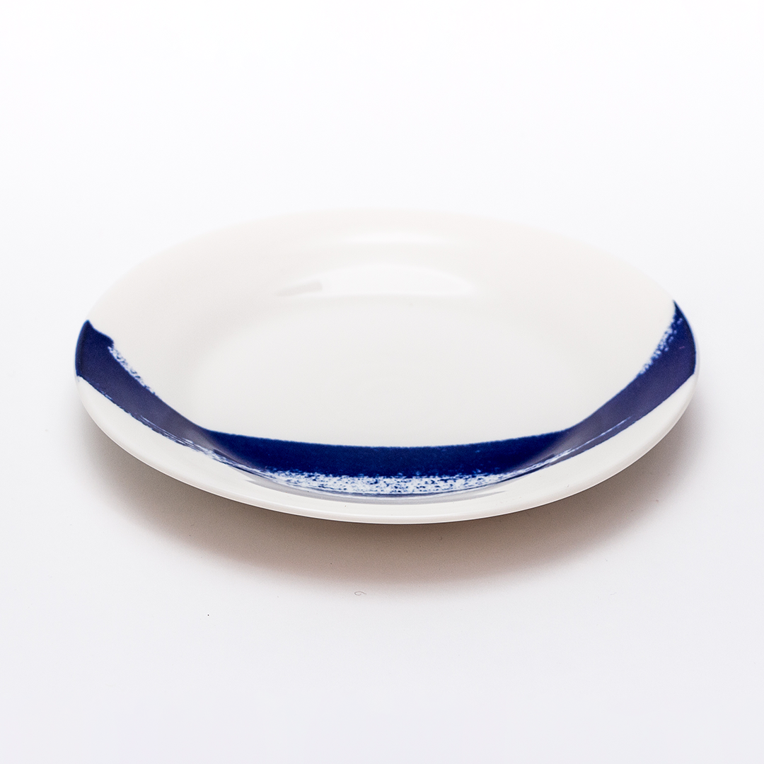 Set de 6 Platos Pan Azules Combinado