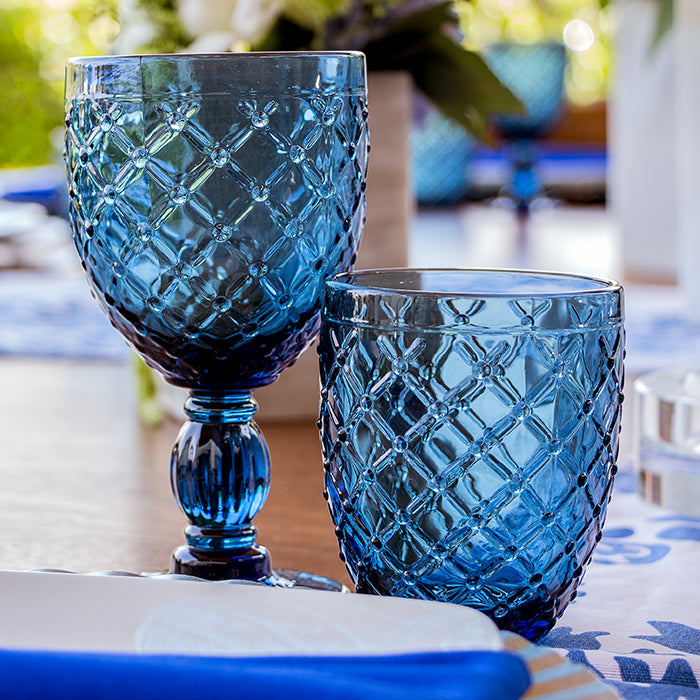 Vaso Textura Azul