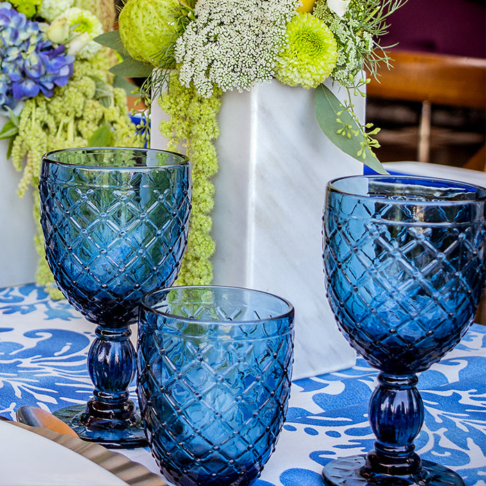 Vaso Textura Azul