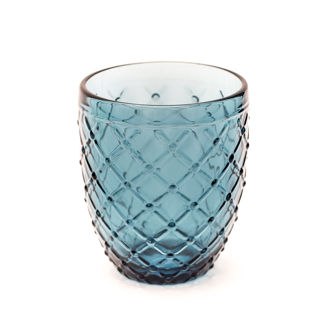 VASO TEXTURA AZUL