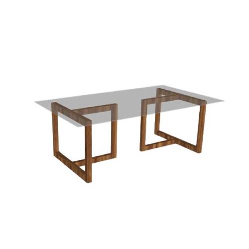 Mesa Rectangular Cristal
