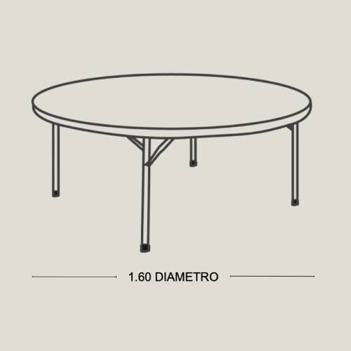 Mesa Circular Color Miel