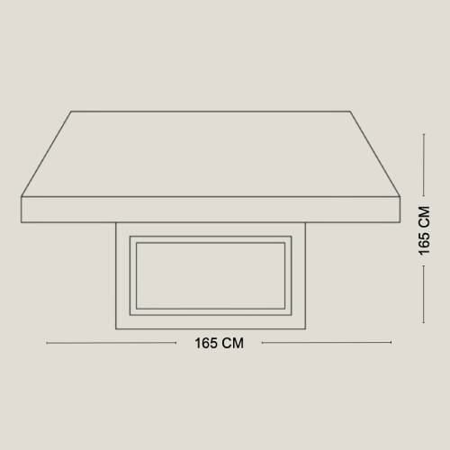 Mesa Cuadrada de Plástico
