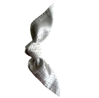 Servilleta Premium Cuadros Plata