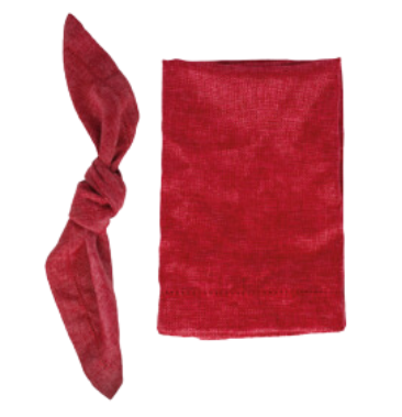 Servilleta Jaspeada Rojo Quemado