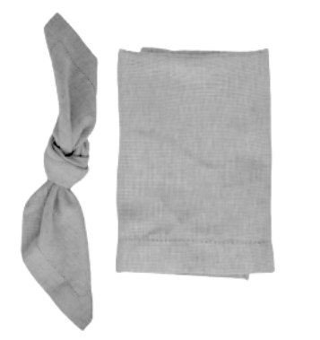 Servilleta Jaspeada Gris Perla