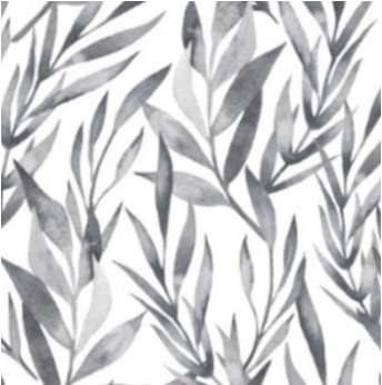 Mantel Premium Hojas Gris